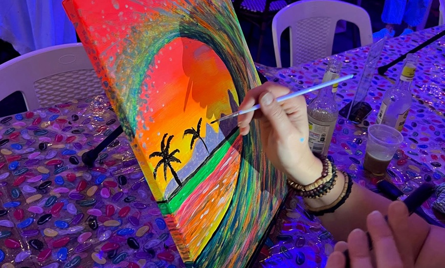 Image 6: Up to 48% Off UV Glow Paint and Sip Sessions