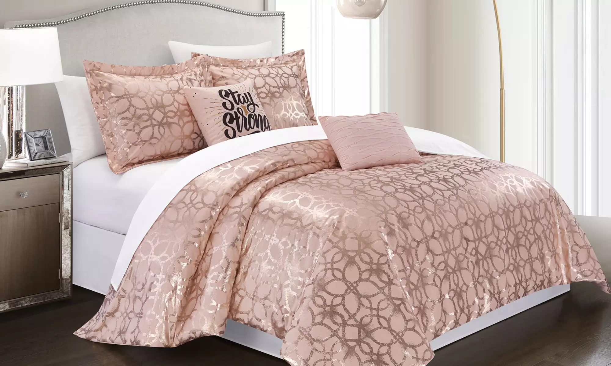Chic Home Sherlock Geometric Comforter Set (4- or 5-Piece) - Primary Image