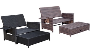 Outsunny Two-Seater Lounger Set