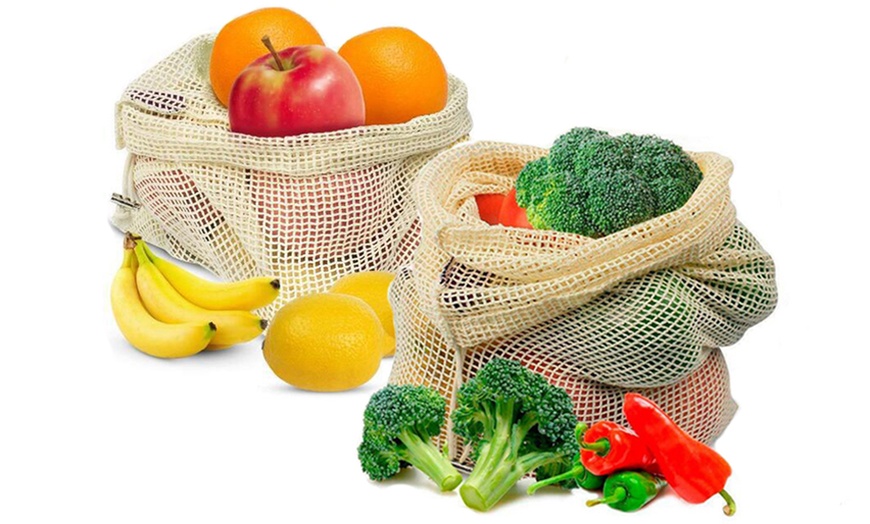 Image 6: Reusable Cotton Grocery Bags