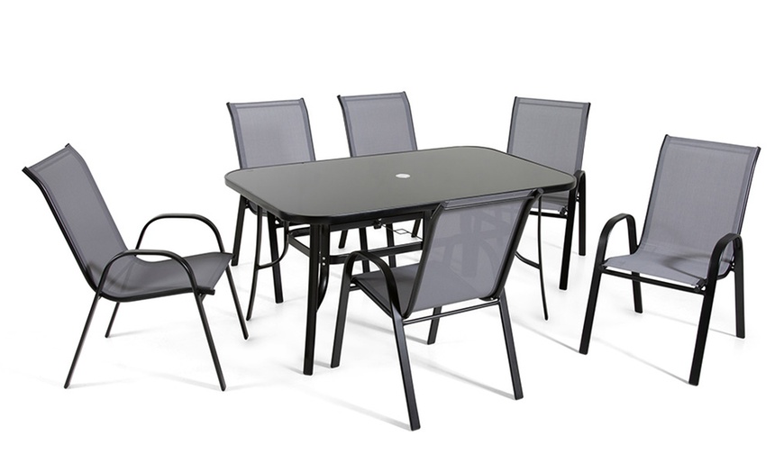 Image 2: Rufford Six-Seater Outdoor Dining Set