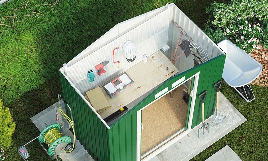 Image 9: Compact Pent Metal Shed