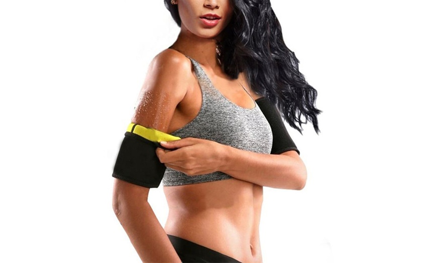 Image 4: Workout Arm Compression Bands