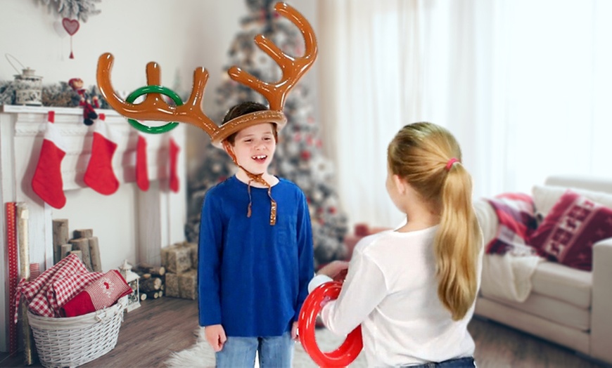 Image 1: Antler Toss Christmas Game Set