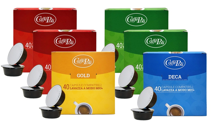 Image 14: 80, 240 o 400 capsule di caffè Poli compatibili con Lavazza A Modo Mio