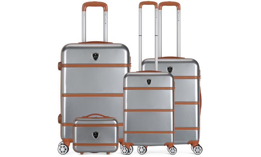 Image 9: Four Trolley Suitcases Set