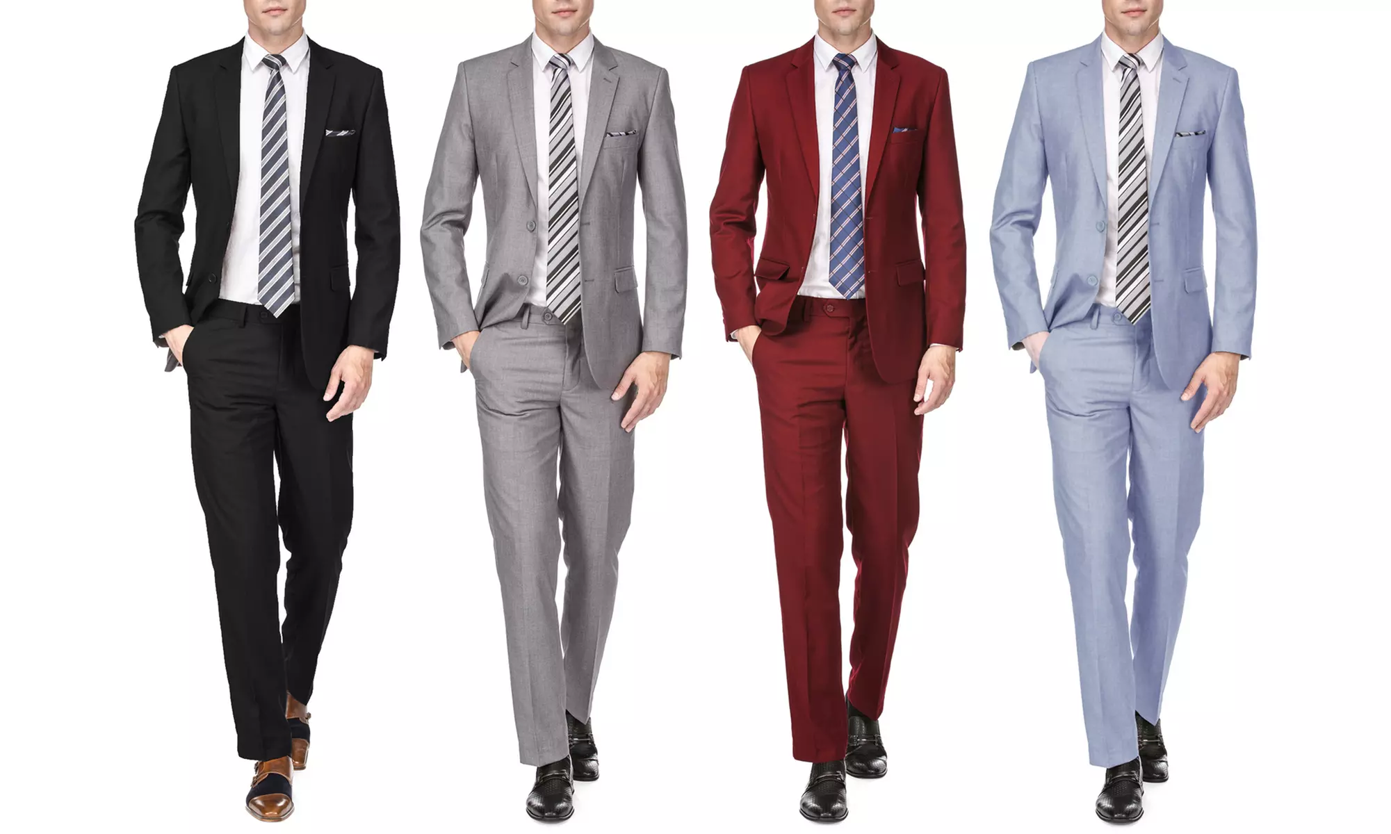 Braveman Solid Slim-Fit Suit (2-Piece) - Primary Image