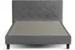 Lit fixe Triomphe simili cuir, matelas "Cosmos" 22cm ressorts et mémoire de forme en option, livraison offerte - Second Medium