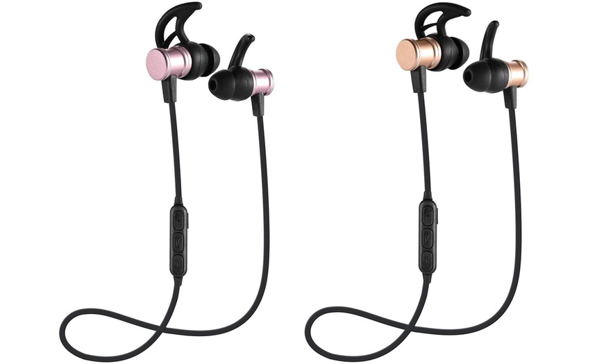 Image 5: Bluetooth Magnetic Earphones