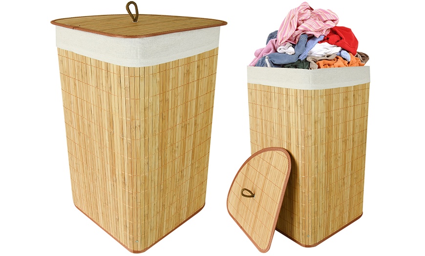 Image 4: Bamboo Laundry Basket