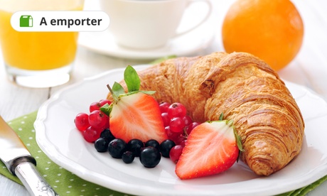 Panier gourmand petit-déjeuner pour 2 personnes à 6 € à la boulangerie O Couto A Pain