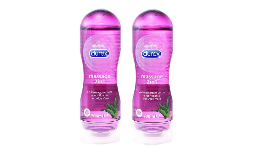 Image 2: 2-pak Durex Play 2-in-1 gel