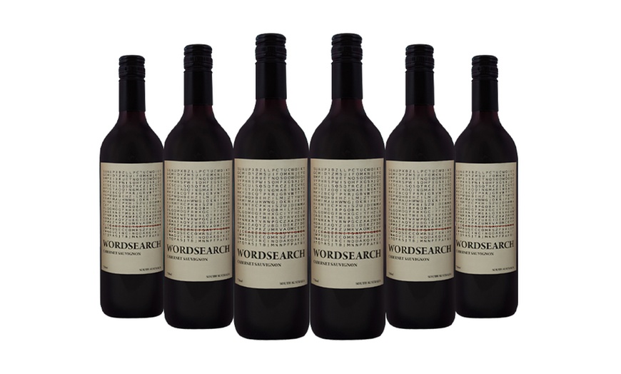 Image 1: Six Bottles of Word Search Cabernet Sauvignon Red Wine 75cl 