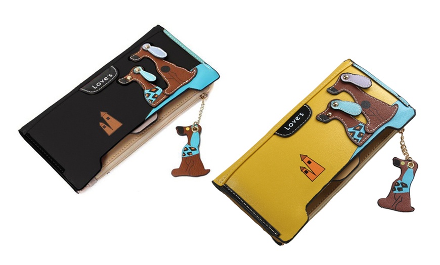 Image 17: Women's 3D Dog Wallet