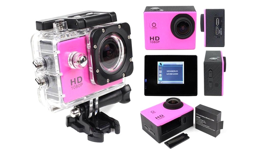 Image 2: 1080p HD Waterproof Action Camera