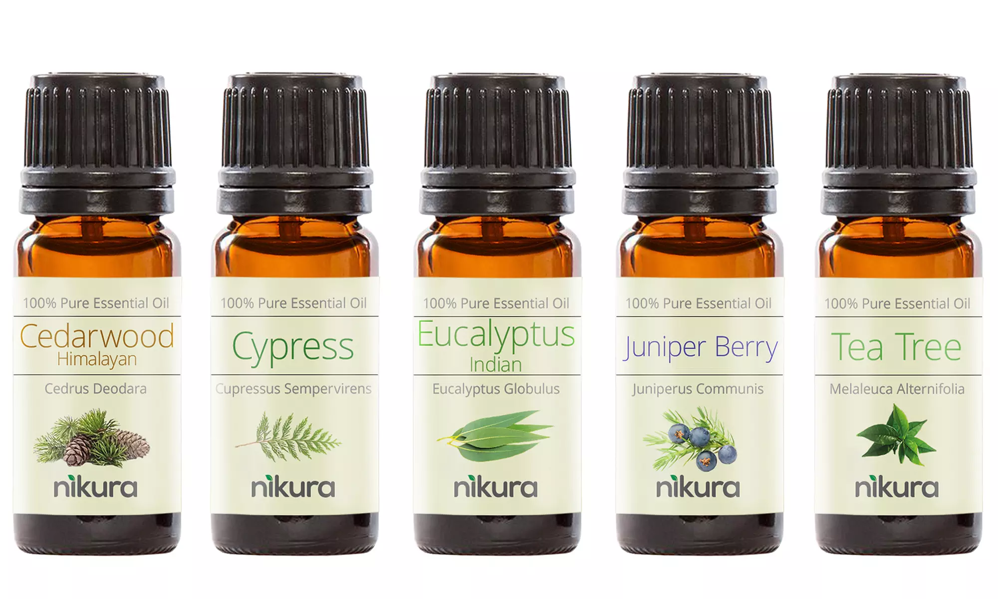 Lot de 5 huiles essentielles 10 ml Nikura - Second Medium