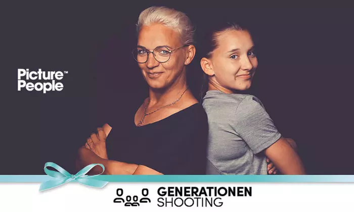 60 Min. Generationen Fotoshooting inkl. 2-5 Bildern + Geschenk