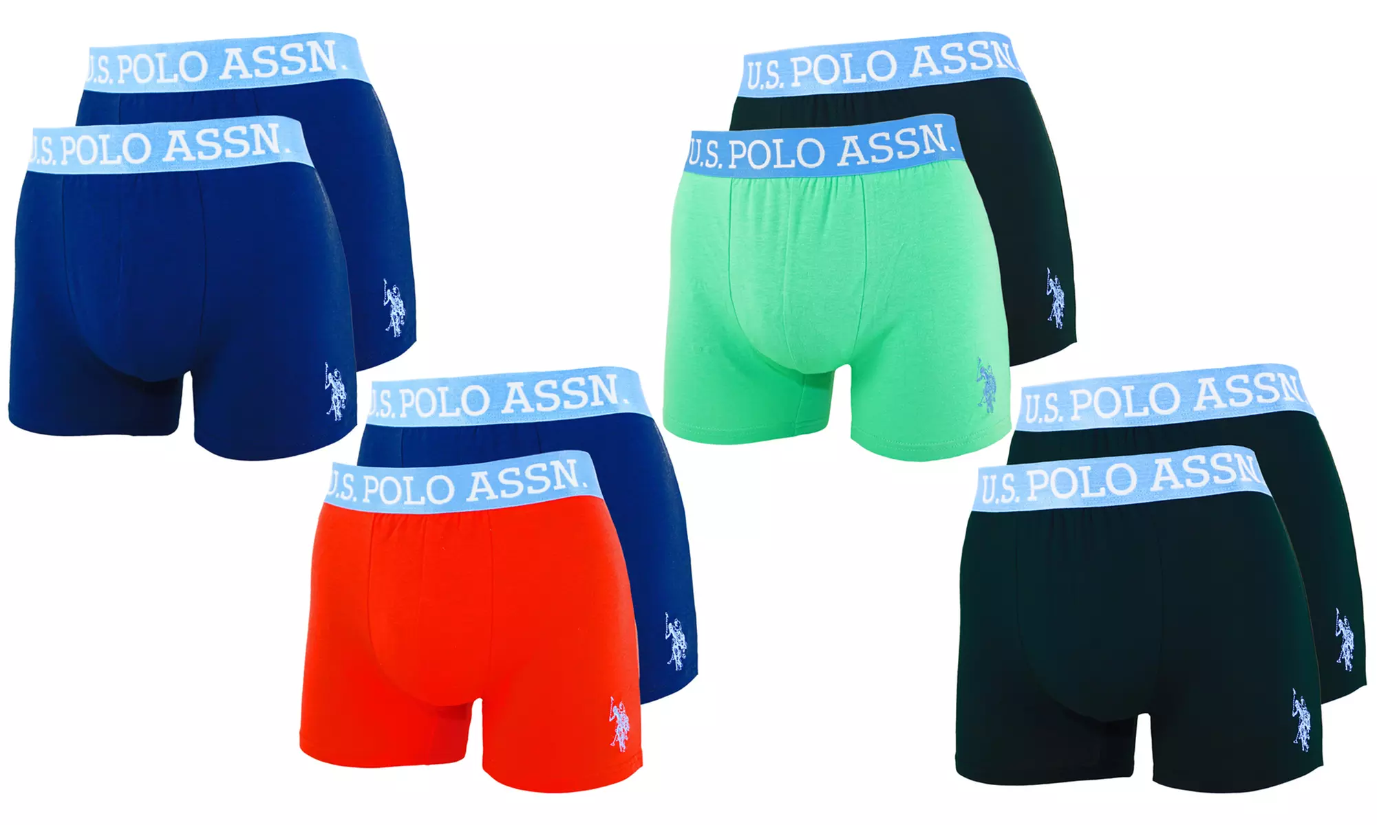 U.S. Polo ASSN 4er-Pack Herren-Boxershorts in der Farbe und Größe nach Wahl - Primary Image