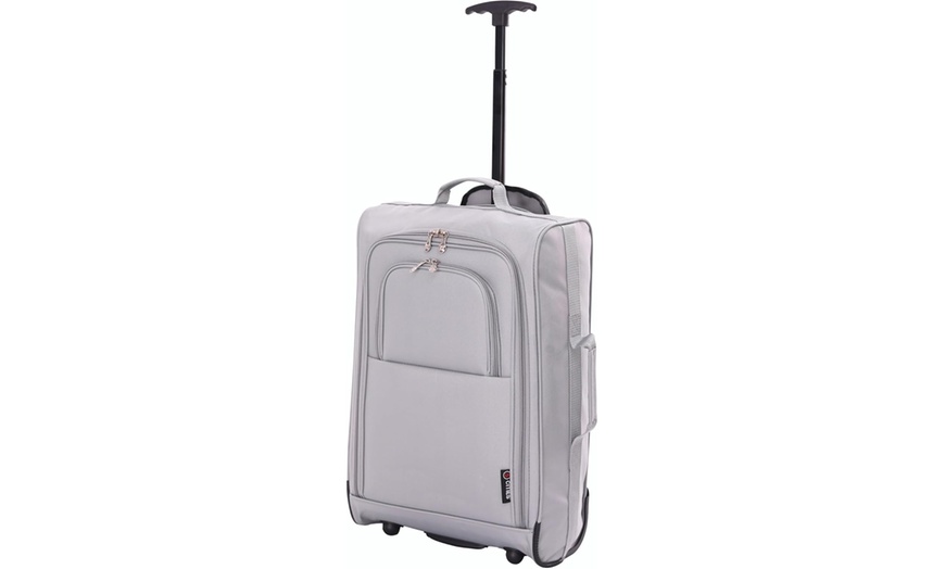 Image 14: 5 Cities Carry On Lightweight Travel Bag Trolley Range