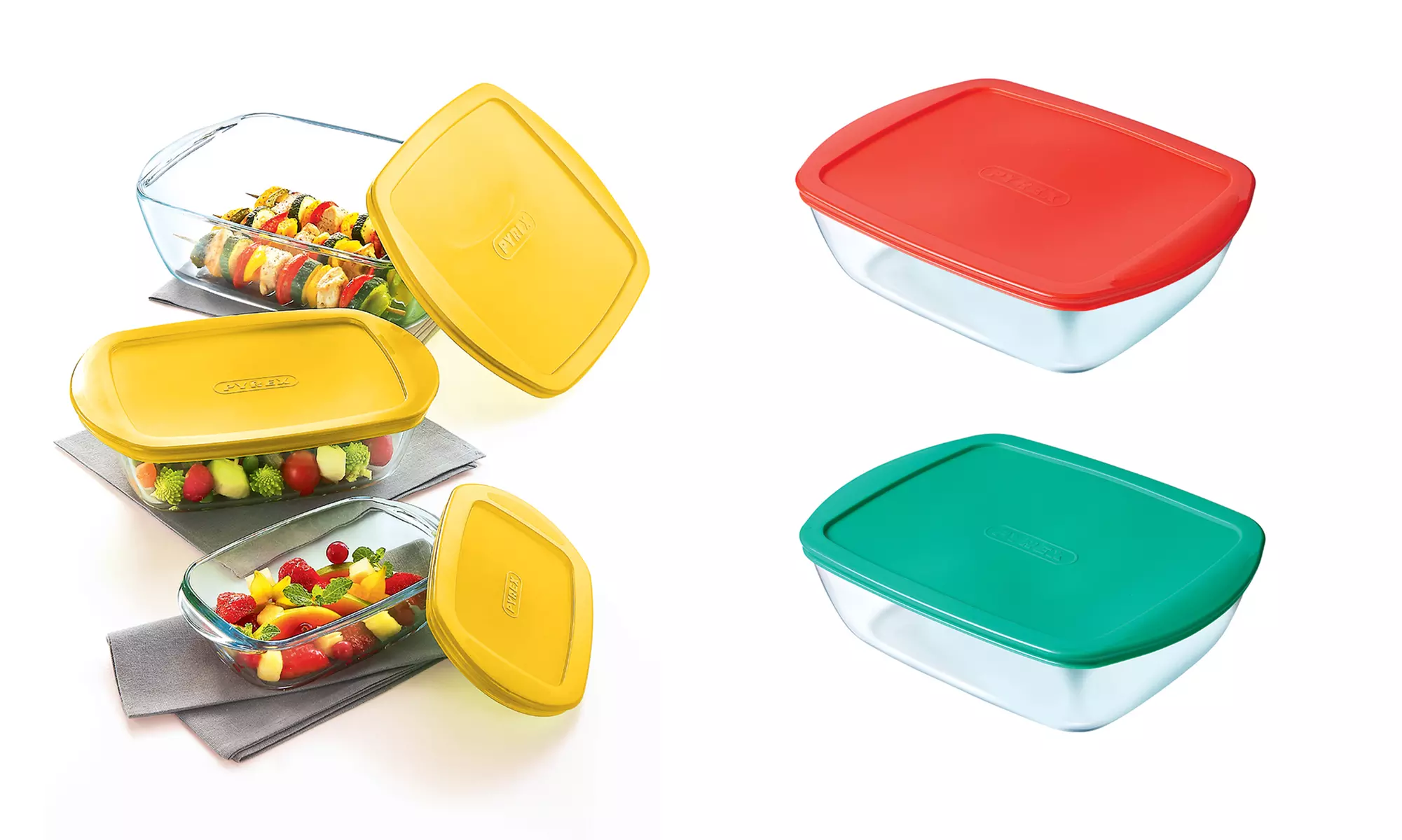 Pyrex Glass Cook and Store Three-Piece Set - Primary Image