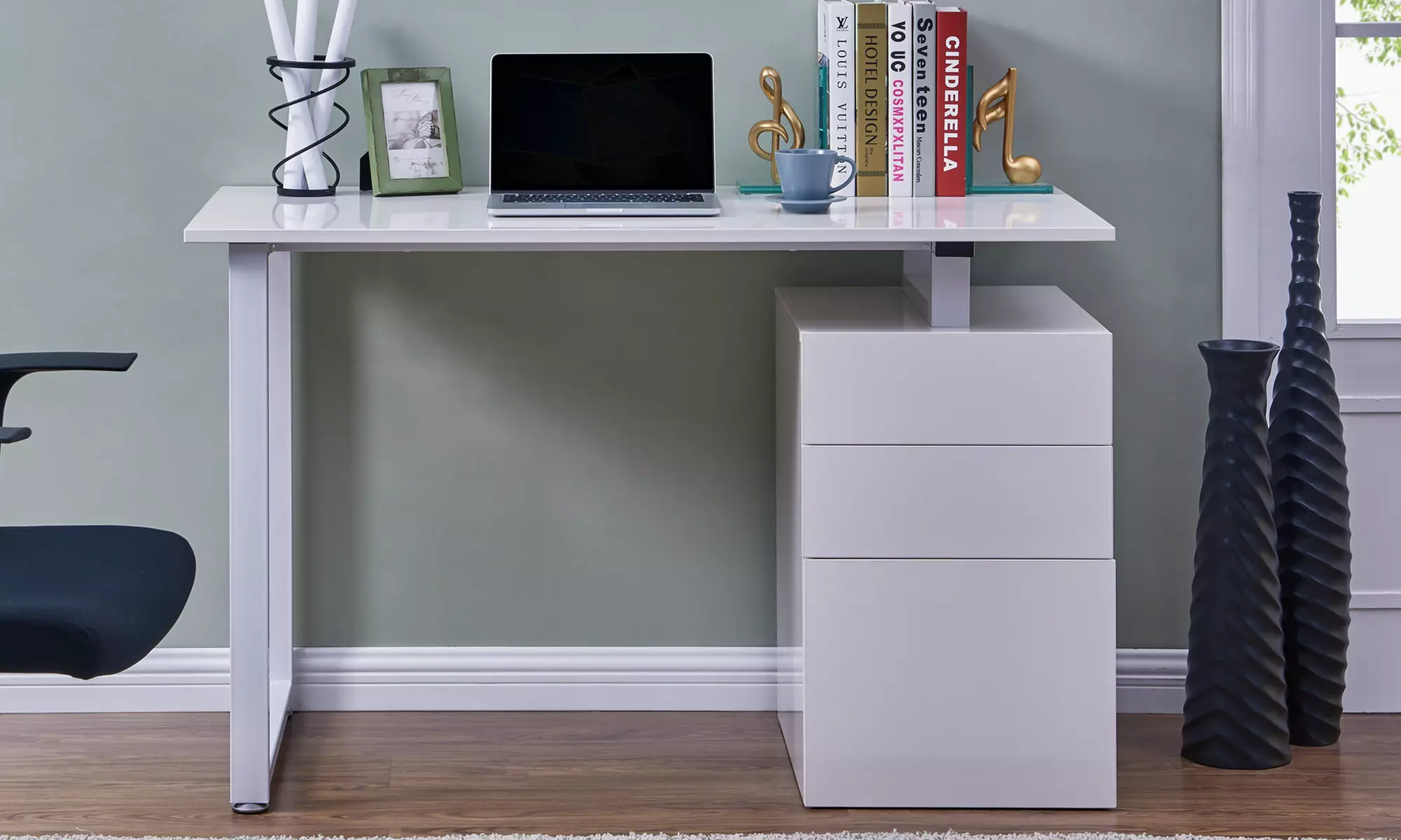 Three-Drawer Computer Desk - Image 4