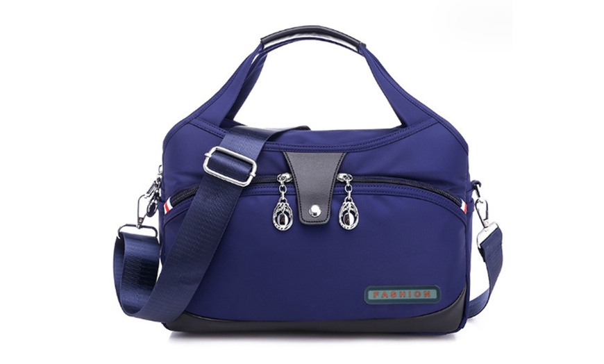 Image 4: Water-Resistant Multi-Pocket Crossbody Bag