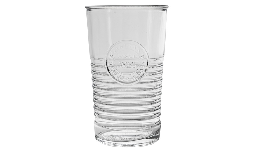 Image 2: 6 or 12 Bormioli Rocco 475ml Ridged Highball Glasses