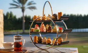 Afternoon Tea Delight: 5* Afternoon Tea for 2, 4, or 6 People @ Vogo Abu Dhabi Golf Resort And Spa(Up to 21%Off)