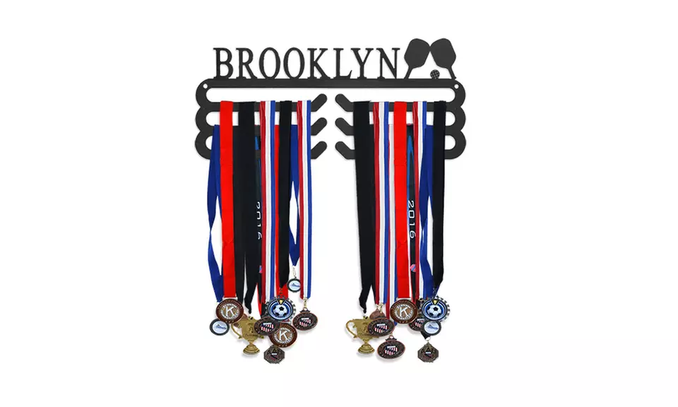 Custom medal, tie or belt holders with 1-3 tiers