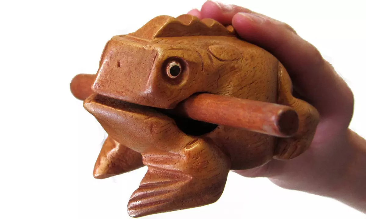 Fun Wooden Frog Percussion Instrument - Second Medium