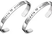 1, 2 ou 3 bracelets avec inscription gravée pour sœurs en anglais - Second Medium