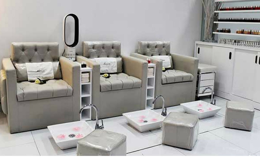 Manicure and Pedicure with Scurb - Marjan Beauty Saloon, JLT | Groupon