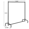 Image 6: 4ft/5ft/6ft Heavy Duty Metal Clothes Rail
