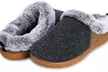 Floopi Women's Two Tone Felt and Faux Fur House Slippers - Image 7