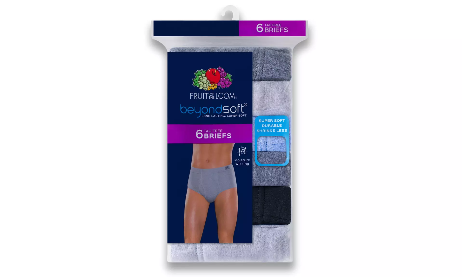 Fruit of the Loom Men's Beyond Soft Briefs (6 Pack) - Second Medium