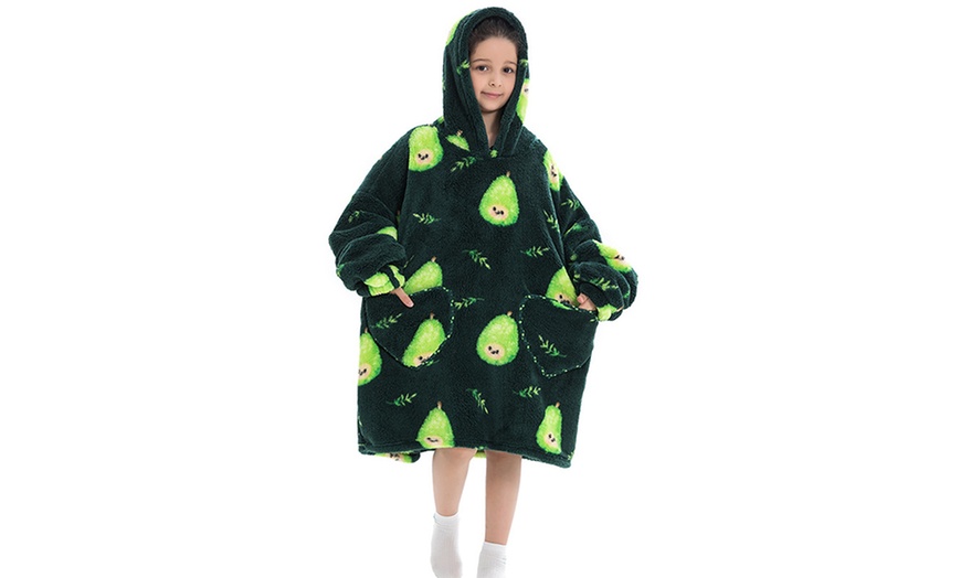 Image 12: Kids' Oversized Blanket Hoodie