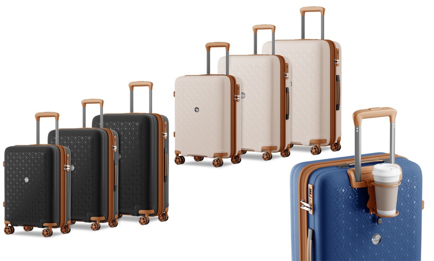 Image 1: Valise Kono avec serrure TSA et porte-gobelet