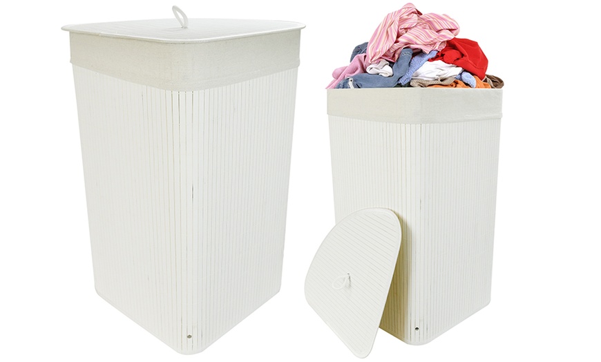 Image 13: Bamboo Laundry Basket