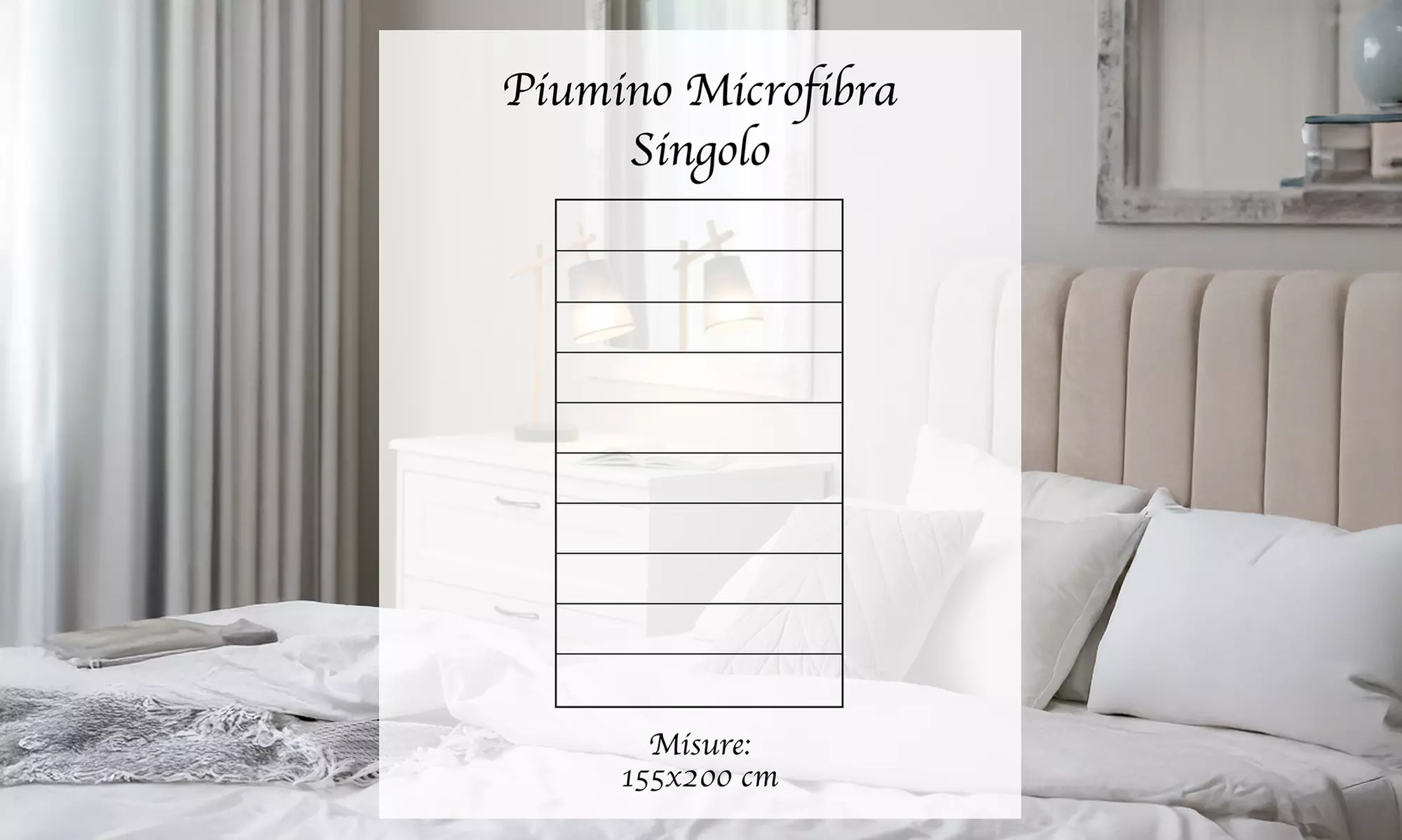 Couette d'hiver 300 g en microfibre