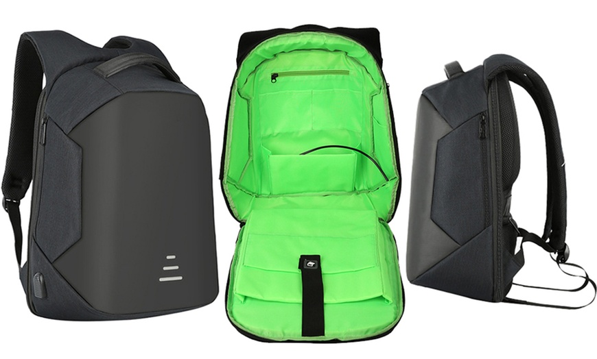 Image 11: One or Two Anti-Theft Backpacks with Optional Cable