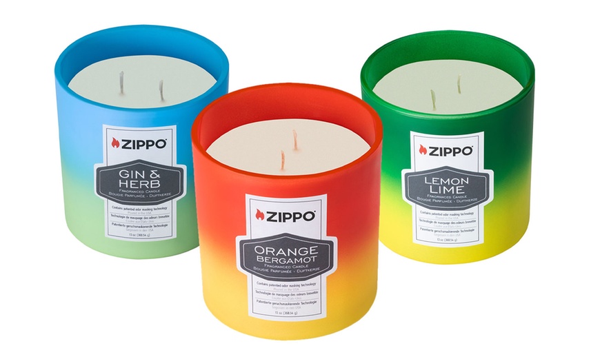 Image 1: Zippo Odour-Eliminating Scented Candle; Soy Wax, 55hr burn time