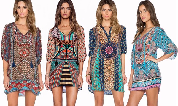 bohemian kaftan dress