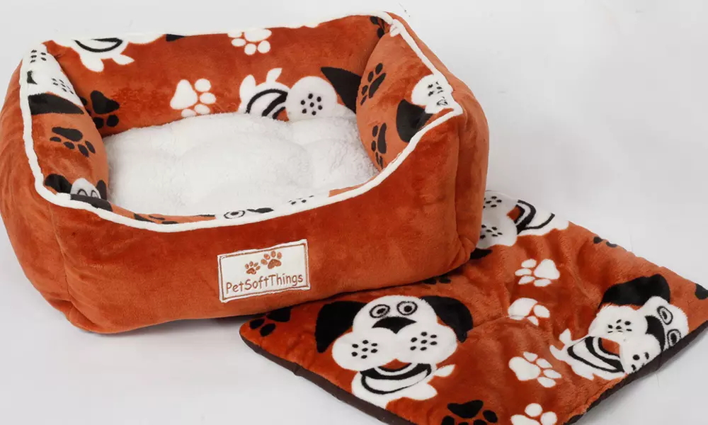 Plush Fluffy Soft Warm Calming Medium Small Dog Puppy Kitten Cat Pet Bed Cuddle