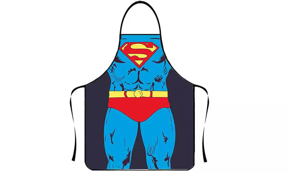 Schürze mit Superhelden-Motiv
