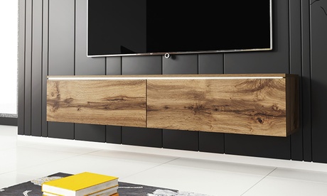 Porta TV Kane Selsey, con luce LED opzionale, disponibile in 2 dimensioni e 3 colori