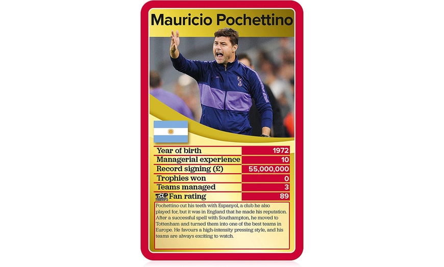 Image 3: Top Trumps Greatest Football Managers Game