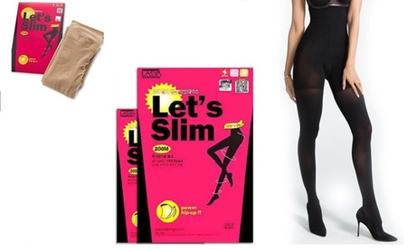 1, 2 ou 4 collants affinant et push-up 2 coloris