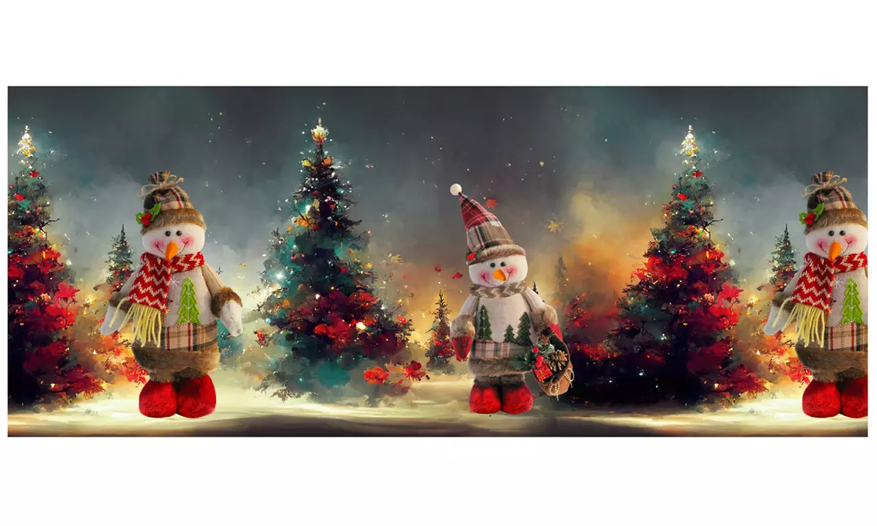 Passatoia digitale in stile natalizio