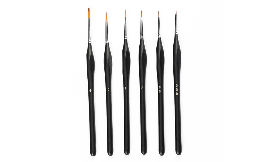 Image 4: Five-Piece Detail Paint Brush Set