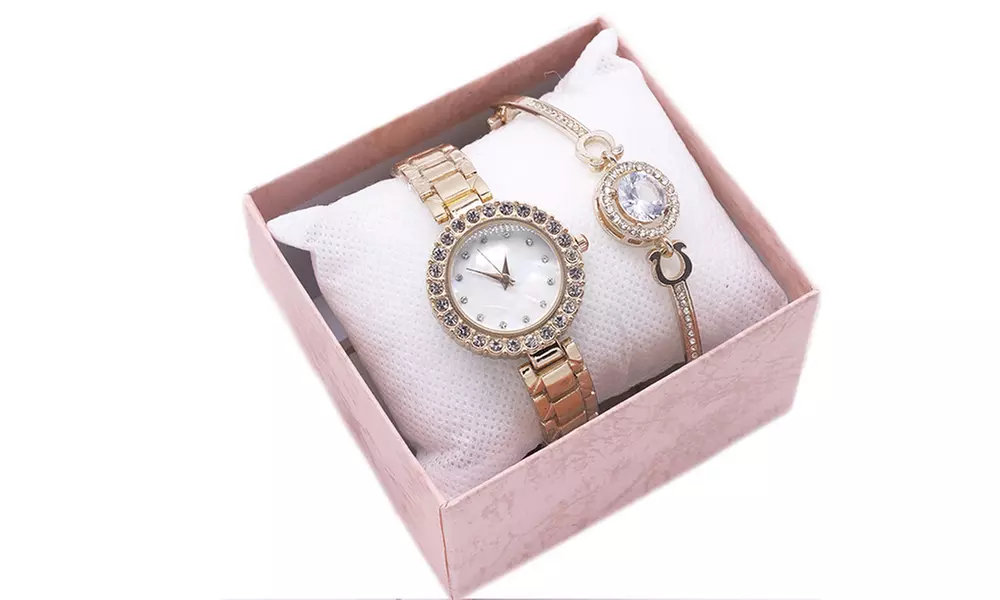 Damen-Set Uhr und Armreif